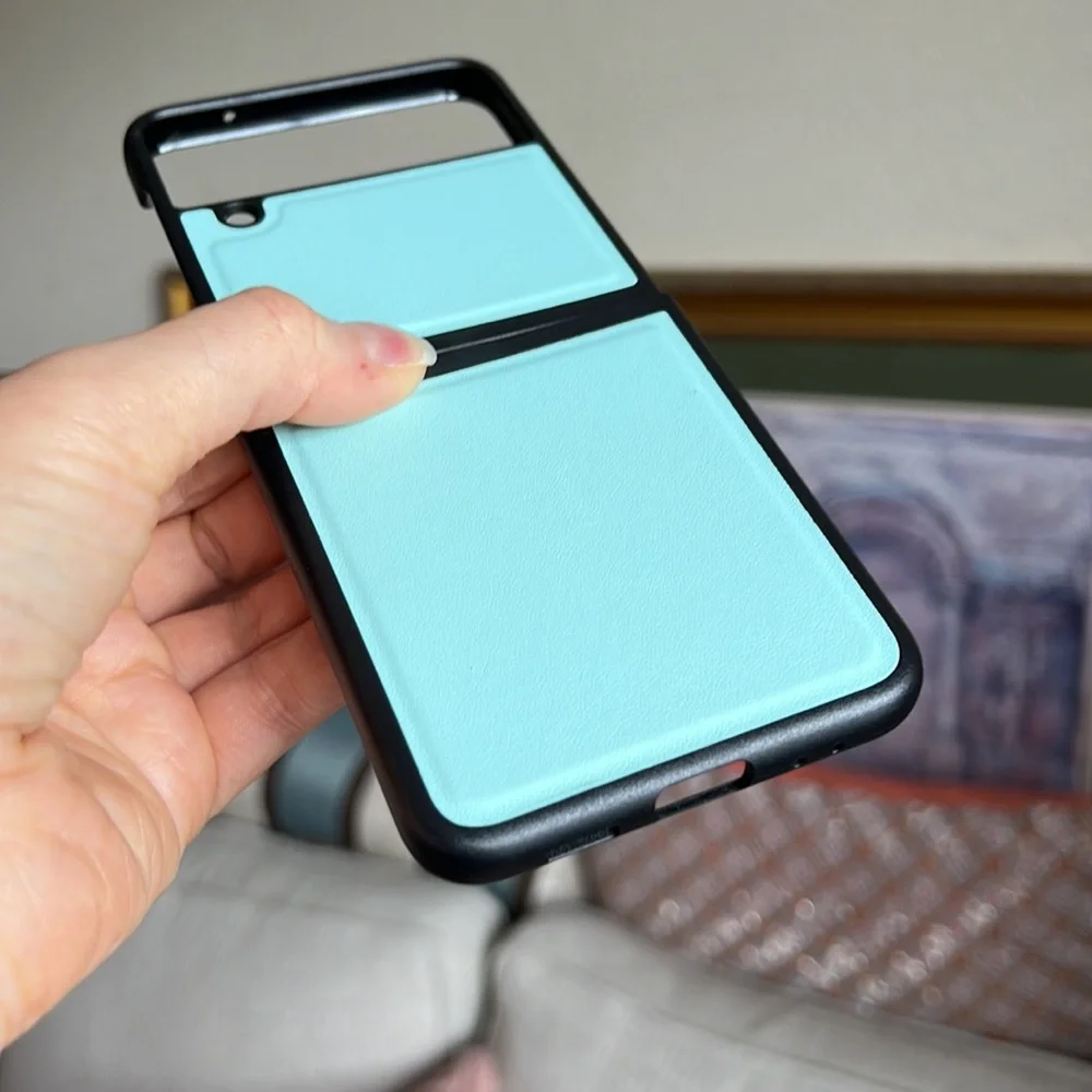 For Samsung Galaxy z flip4 5G genuine leather phone case